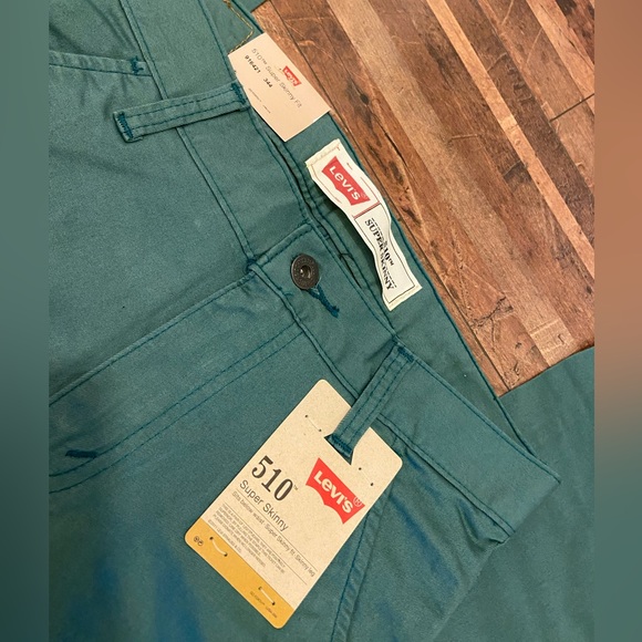 NWT Levi’s 501 Super Skinny in Green - Picture 5 of 11